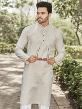 Cotton Kurta for Men - Beige | KPSRLSBE38