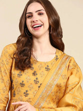 Women's Mustard Printed Kurta SetKC-968-Mustard