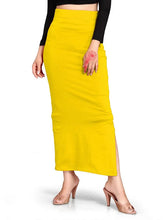 Women's Yellow Lycra High Rise Saree Shapewear-15-PL-YELLOW