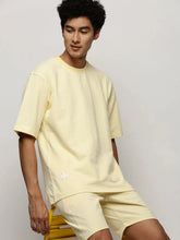 Men Yellow Striped Casual Co ords-AR-CD-13-Yellow