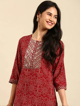Women's Maroon Printed Kurta SetKC-1365-Maroon