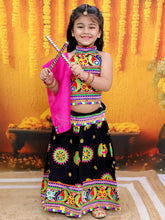 Lehenga Choli Set for Girls - Black | BN24LC52BKA