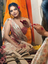 Womens Fashion Ethnic Kanjeevaram Peach Color Sarees-MLSHWSA1855PCH