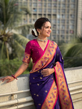 Womens Fashion Ethnic Paithani Violet Color Sarees-MLSHWSA1909VLT