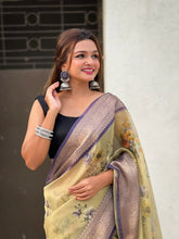 Womens Fashion Ethnic Kanjeevaram Khaki Color Sarees-MLSHWSA1893KHK