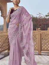 Womens Premium Fashion Ethnic Lavender Color Saree-MLSHWSA2163LVR0ONE