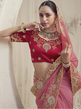 Womens Premium Fashion Ethnic Pink Color Saree-MLSHWSA2108PNK0ONE