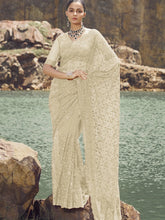 Womens Premium Fashion Ethnic White Color Saree-MLSHWSA2098WHT0ONE
