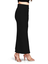 Women's Black Lycra High Rise Saree Shapewear-18-PL-BLACK