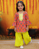 Ethnic Suit Set for Girls - Red | BR23SU30CLB