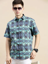 Men Multi Graphics Casual Shirt-GALAXY-1658-Multi