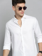 Men White Solid Casual Shirt-KNOXPLAIN-4489-White