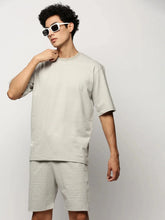 Men Grey Striped Casual Co ords-AR-CD-13-Grey