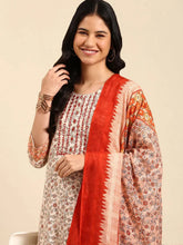 Women's Peach Printed Kurta SetKC-920-Peach