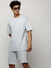 Men Blue Solid Casual Co ords-EX-699-Blue