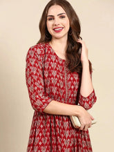 Women's Maroon Printed Kurta SetKC-991-Maroon