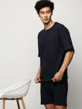 Men Navy Solid Casual Co ords-AR-CD-11-Navyblue