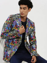 Men Multi Printed Blazer-SOBLZ-85-02-Multi