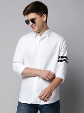 Men White Solid Casual Shirt-COLTONPLAIN-4510-White