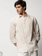 Men White Printed Casual Casual Shirts-AMALTHEA-1809-White