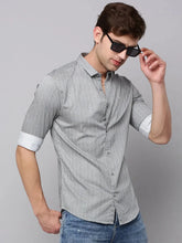 Men Cream Printed Casual Shirt-TKTPRINT-122-Cream