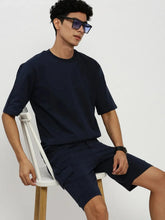 Men Navy Solid Co ordSet-AR-CD-15-Navyblue