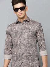 Men Black Printed Casual Shirt-FLIORIONIEPRINT-3519-Black