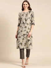 Women's Taupe Printed Kurta SetKC-3194-Taupe