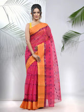 Fuchsia Pure Cotton Tant Saree With Woven Designs-MA51TT43480102