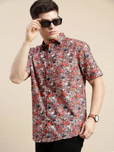 Men Multi Graphics Casual Shirt-GALLERLA-1744-Multi