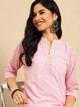 Women's Pink Embroidered Kurta SetKC-3334-Pink