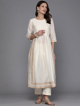 Women Printed Pleated Kurta with Trousers-AHKUPT-COMBO-906