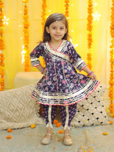 Pure Cotton Ethnic Suit Set for Kids - Blue | BD23SU40BLA