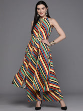 Women Striped High Slit Kurta with Palazzos-AHTUPZ-COMBO-784