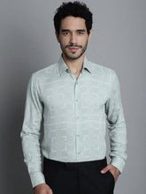 Men's Geomatric Printed Formal Shirts-SF 897