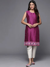 Purple Ethnic Print Tunic-AHTUPSGP-8109