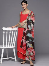 Red Solid Kurta Palazzo Set With Dupatta-AHKUDUPZ-COMBO-704