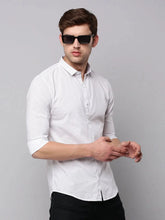 Men Cream Printed Casual Shirt-TKTPRINT-125-Cream