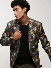 Men Multi Printed Casual Blazers-SOBLZ-082-12-Multi
