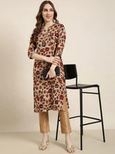 Women Straight Maroon Floral Kurta-HO-1450-Maroon