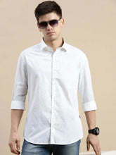Men White Graphics Casual Shirt-DAITON-3461-White