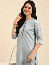 Women's Blue Printed Kurta SetKC-912-Blue