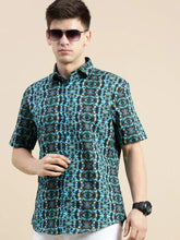 Men Multi Graphics Casual Shirt-GALAXY-1661-Multi