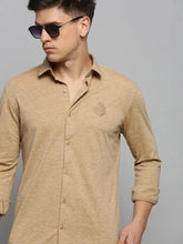 Men Copper Solid Casual Shirt-FORDKNITS-4473-Copper