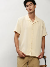 Men Cream Solid Casual Casual Shirts-AGASTHYA-1591-Cream