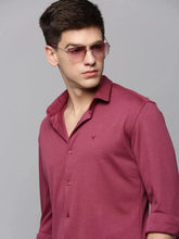 Men Pink Solid Casual Shirt-CARLOKNITS-3226-Pink