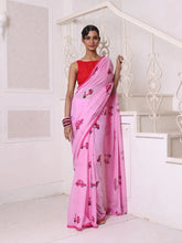 Shocking Pink Cotton Saree With Zari Borders-MA66BCT43830042