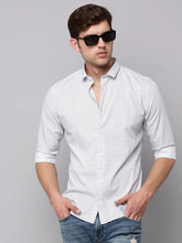 Men White Printed Casual Shirt-TKTPRINT-106-White