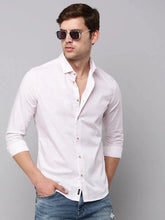 Men Pink Printed Casual Shirt-BARONPRINTED-4009-Rose