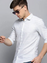 Men White Checked Casual Shirt-PEISKOSSTRIPES-3427-White